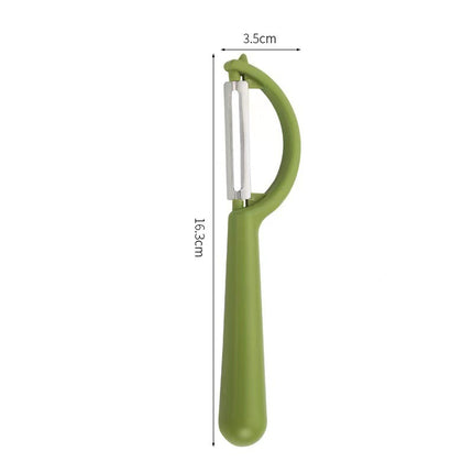 2 Pcs Green Multi-Functional Vegetable & Fruit Peeler – Stainless Steel Blade with Ergonomic PP Handle (60g).