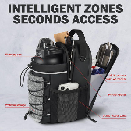 SA04 Beige Neoprene Pickleball Paddle Cover (racket not included)  - Protective Crossbody Bag with Adjustable Shoulder Strap and Fence Hook - Universal Lightweight Paddle Case for All Skill Levels.