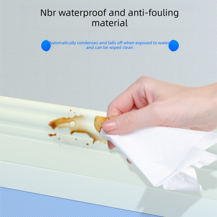 Brown 3-Meter Self-Adhesive Reinforced Skirting Board – 10 cm Wide Wall Decorative Trim for Home Interior.