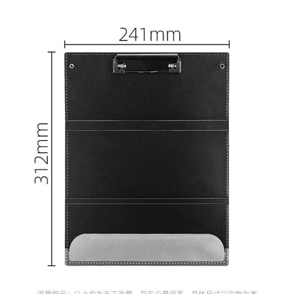 Blue-green Three-Fold Clipboard with Document Holder – PP Material, Compact Design for Medical & Office Use.