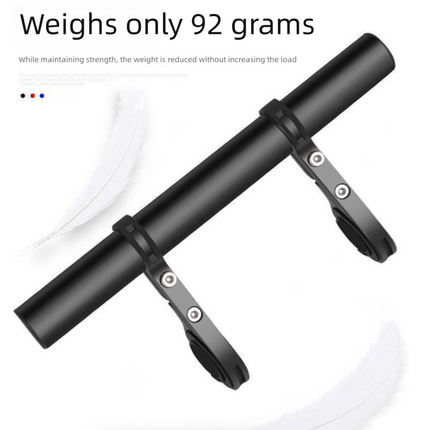 Blue 30cm Aluminum Bicycle Handlebar Extension Bracket – Multi-Functional Mount for Bike Accessories.