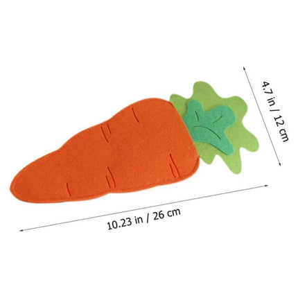 6-Pack Carrot-Shaped Utensil Pouch Set – Easter-Themed Cutlery Case for Kids and Families.