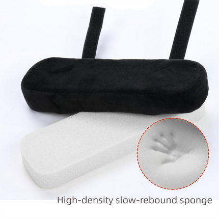 Grey 2-Pack Chair Armrest Pad – Memory Foam Elbow Support Cushion for Office and Home Chairs.
