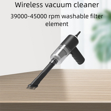 Pink High-Power Cordless Handheld Vacuum Cleaner – Compact, Rechargeable, and Portable for Home, Car, and Desk Use.
