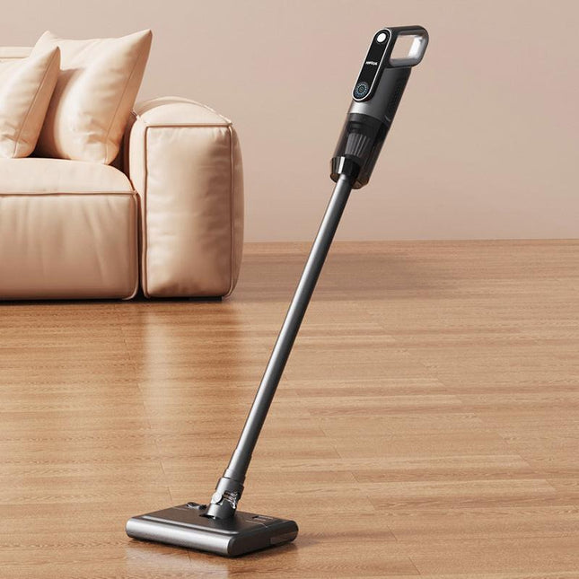 Black Wireless Stick Vacuum Cleaner with 14000Pa Suction, HEPA Filter & 350ml Water Tank for Wet Dry Cleaning, Ideal for Home Use.