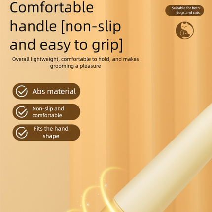 2-Pack Self-Cleaning Pet Grooming Comb with Stainless Steel Teeth, ABS Handle for Dogs and Cats – Easy Hair Removal & Flea Control.