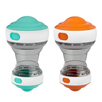 2-Pack green and orange Interactive Feeder Toy for Dogs and Cats with Slow Feeding Design, Durable ABS Material – Ideal for Mental Stimulation and Healthy Eating Habits.