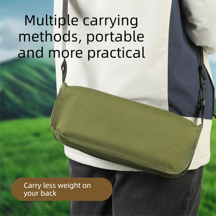 Green Portable Folding Backpack Stool with Carrying Case – Compact, Durable Outdoor Seat for Camping, Hiking, Fishing & Travel(large size).