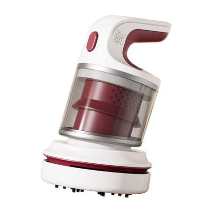 Red Compact Desktop Vacuum Cleaner – Cordless Handheld Dust Remover for Office, Keyboard, Car & Home Use with Dual Suction Modes and USB Charging.