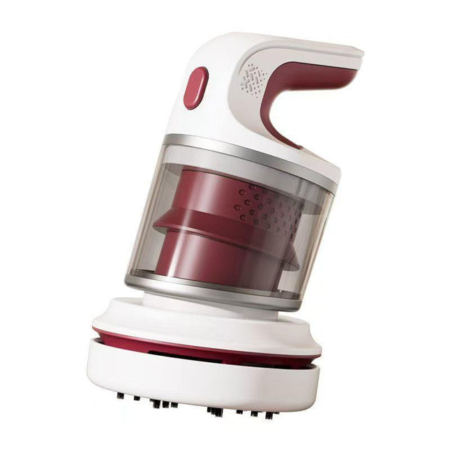 Red Compact Desktop Vacuum Cleaner – Cordless Handheld Dust Remover for Office, Keyboard, Car & Home Use with Dual Suction Modes and USB Charging.