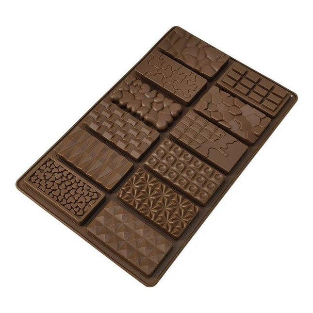 2-Piece Dubai Rectangle Chocolate Silicone Mold Set – Food-Grade, Easy Release, Heat-Resistant Baking Molds for Chocolate, Candy, and Cake(12-in-1).