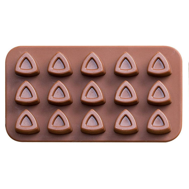2-Piece Dubai Rectangle Chocolate Silicone Mold Set – Food-Grade, Easy Release, Heat-Resistant Baking Molds for Chocolate, Candy, and Cake(Triangle chocolates).