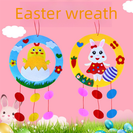 Chickens 3-Piece Easter Kids Craft Decoration Set – DIY Hanging Ornaments for Preschool Activities and Holiday Fun.