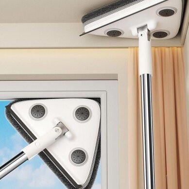 10-Pack Window Cleaning Sets – Each with Rod, Triangular Head & 2 Cloths.