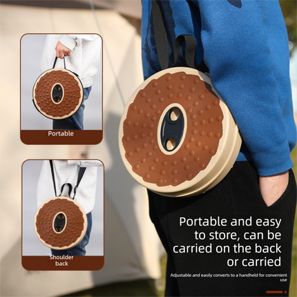 Adjustable Folding Stool – Portable, Height-Regulatable Seat with Carry Bag for Outdoor Use.