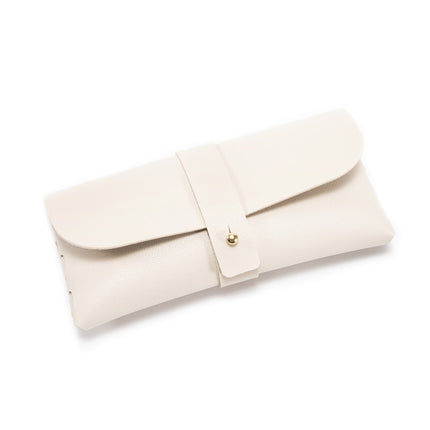 30-Piece beige Chic & Sleek PU Leather Soft Eyeglass Case - Protective Pouch for Sunglasses & Reading Glasses.
