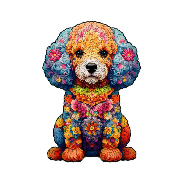 Irregular-Shaped Puzzle – A3 Size (33×43cm), 210-Piece Design, 4mm Thickness, Compact Packaging(Petal Teddy).