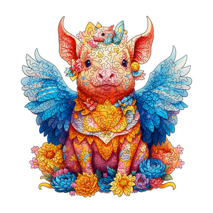 Irregular-Shaped Puzzle – A3 Size (33×43cm), 210-Piece Design, 4mm Thickness, Compact Packaging(Fliggy Angel).