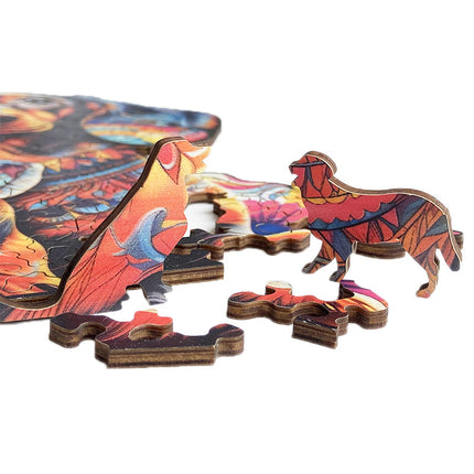 Irregular-Shaped Puzzle – A3 Size (33×43cm), 210-Piece Design, 4mm Thickness, Compact Packaging(Fliggy Angel).