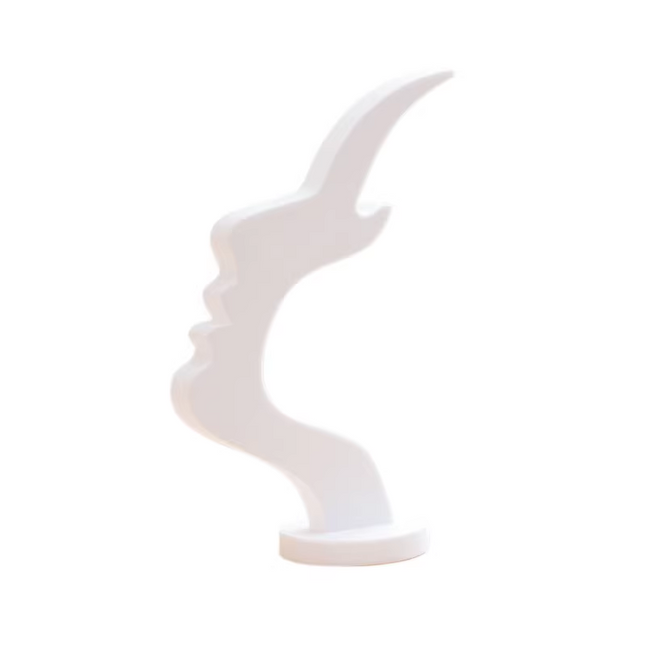 2-Pack White Desktop Eyeglass Holder – Minimalist Design for Home or Office, Stable Display Stand with Rounded Base.