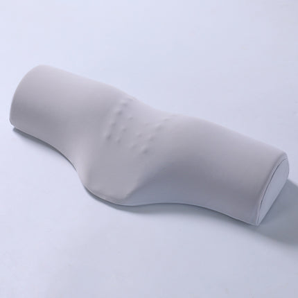 Light grey Cervical Support Pillow – Memory Foam Core with Ergonomic Design for Neck Pain Relief and Deep Sleep(Ice Silk Style).