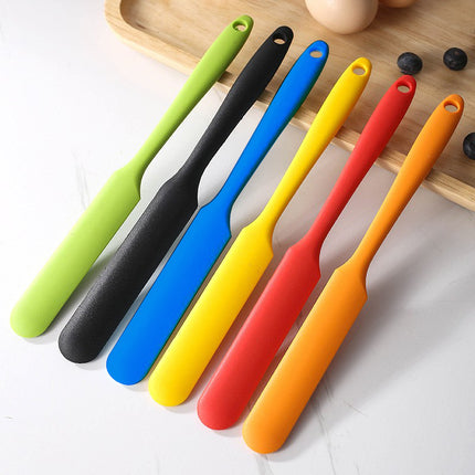 10-Pack Black Mini Silicone Spatulas – Flexible Baking Scrapers for Flour, Jam, Butter & Cake Decorating.