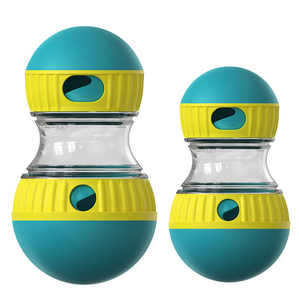 2-Piece Green Slow Feeder Dog Toy Set – Large & Small Rolling Treat Dispenser Ball for Puzzle Feeding, Mental Stimulation, and Digestive Health.