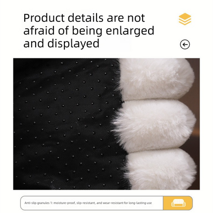 White  Plush Ribbed Pet Sofa Bed for Dogs and Cats - Thickened Milk Velvet Cushion, Large Comfy Dog Sofa(50*40*20cm).