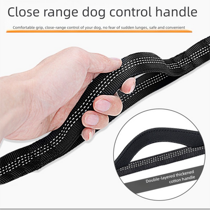 Grey Shock-Absorbing Running & Dog Walking Belt – Integrated Waist Pack with Retractable Traction Rope and Ergonomic Support.