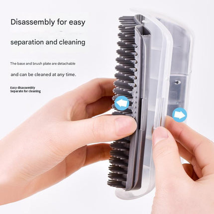 Grey Cat Corner Grooming Brush Set, 2-Piece Wall-Mounted Self-Groomer with Catnip, 288 & 314 Bristles, No-Shed Design for Scratching & Itch Relief, Large & Small Size Pet Grooming Tool.