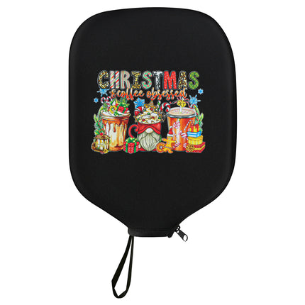 Black Neoprene Pickleball Paddle Cover Protective Case with Fun Graphic Design Durable Beach Tennis Racket Sleeve Bag for Table Tennis Paddles Shockproof Sports Equipment Storage(Style:5).