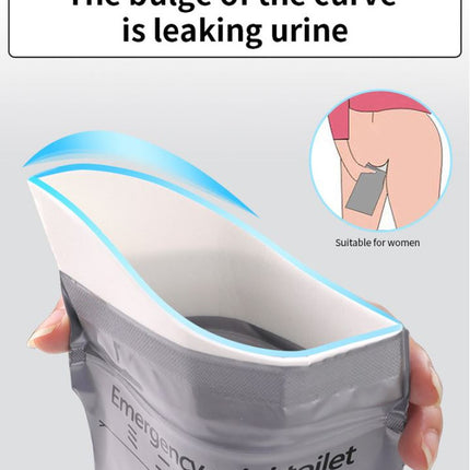 16PCS Leak-Proof & Odorless Motion Sickness Bags and Emergency Urine Bags - Unisex Portable Travel Potty for Car Road Trips & Camping.