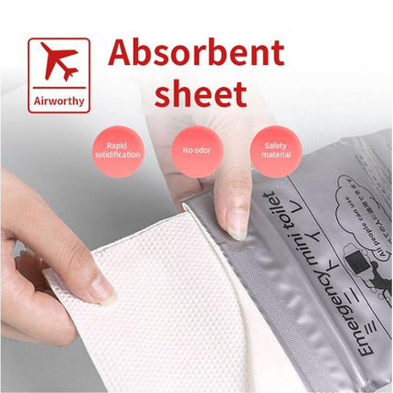 32PCS Leak-Proof & Odorless Motion Sickness Bags and Emergency Urine Bags - Unisex Portable Travel Potty for Car Road Trips & Camping.