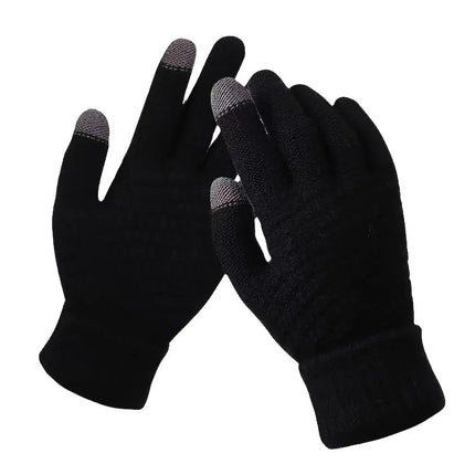 3-in-1 Grey Winter Windproof and Thermal Sport Gear - Fleece Balaclava Hood, Touchscreen Gloves & Insulated Socks.