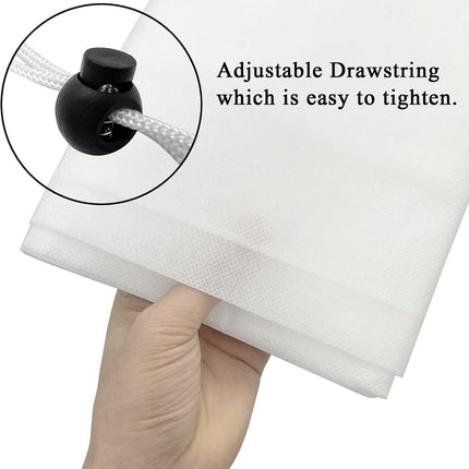 4-Pack Winter Plant Cold Protection Covers with Zipper & Drawstring - Thickened Frost Thermal Blankets and UV Resistant Shrub Jackets (120 x 180 CM).