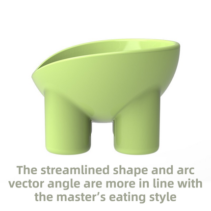 2-Pack Macaron Pink Elevated Pet Bowls with Anti-Tip 4-Leg Base - Ergonomic Tilted Neck Protection Cat Food & Water Bowls.