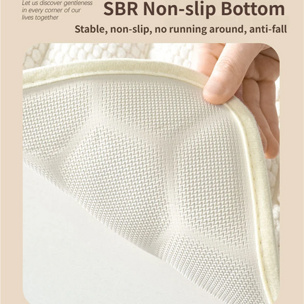 Dark Grey 3D Honeycomb Textured High-Elastic Memory Foam Bathroom Mat (40 x 60 CM) - Ultra Absorbent Quick-Dry Thickened Door Mat.