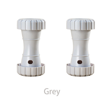 2 Pack（Grey）: Cat and Dog Treat Dispenser Toy – Interactive, Durable, Bite-Resistant Slow-Feeder, Dumbbell and Tire-Shaped Pet Toy.