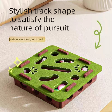 2-piece White cat toy set—featuring square and flower shapes—is an excellent choice for feline entertainment and relaxation. It also serves as a fun maze for kittens and pets, and includes six bells..