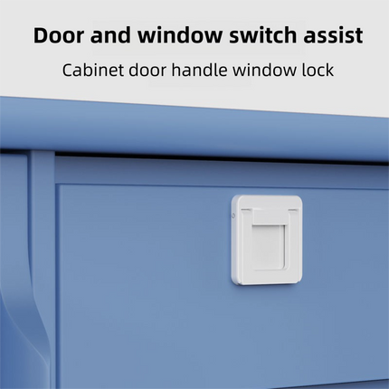 Multifunctional Window & Door Safety Lock (5 Pack) - Punch Free Sliding Track Stopper and Drawer Pull Handle