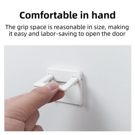 Multifunctional Window & Door Safety Lock (5 Pack) - Punch Free Sliding Track Stopper and Drawer Pull Handle