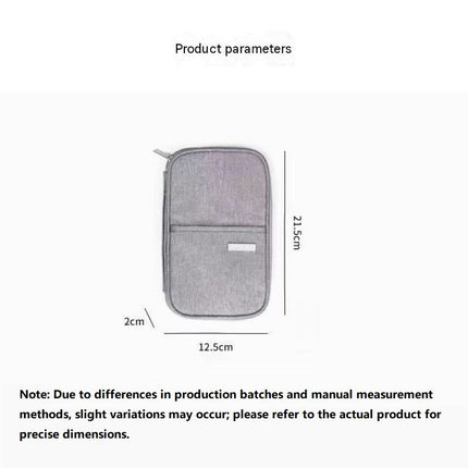 3-pack Small size Black Travel Document Organiser - Waterproof Oxford Cloth Passport Holder With Multi-Pocket Storage - Portable Card And Cash Wallet For Holidays