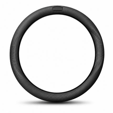Black Liquid Silicone Steering Wheel Cover - Ultra-Thin Non-Slip Sweat-Resistant Car Wheel Protector For O Type And D Type Wheels