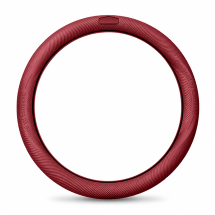 Red Liquid Silicone Steering Wheel Cover - Ultra-Thin Non-Slip Sweat-Resistant Car Wheel Protector For O Type And D Type Wheels