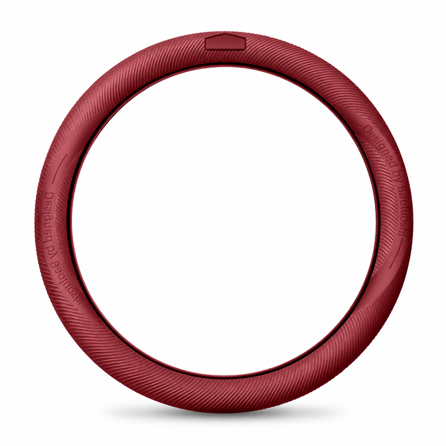 Red Liquid Silicone Steering Wheel Cover - Ultra-Thin Non-Slip Sweat-Resistant Car Wheel Protector For O Type And D Type Wheels