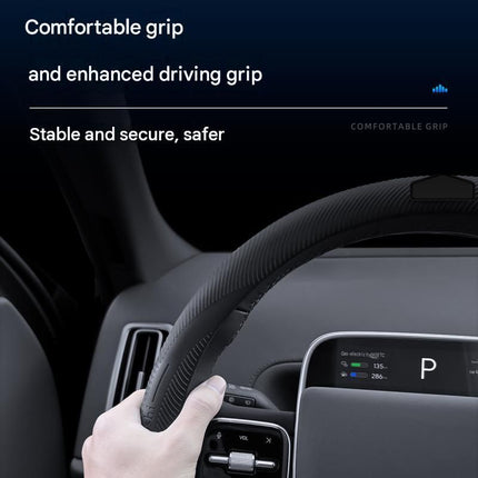 Apricot Liquid Silicone Steering Wheel Cover - Ultra-Thin Non-Slip Sweat-Resistant Car Wheel Protector For O Type And D Type Wheels