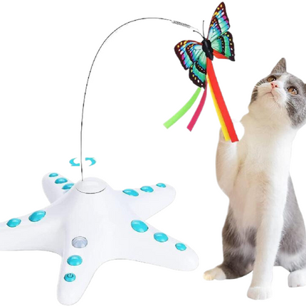Starfish Butterfly Cat Teaser Toys.
