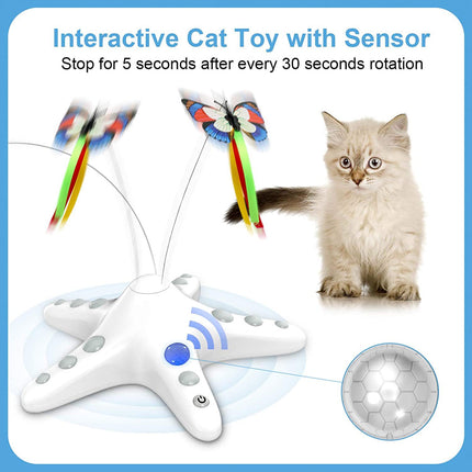 Starfish Butterfly Cat Teaser Toys.