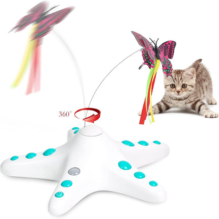 Starfish Butterfly Cat Teaser Toys.