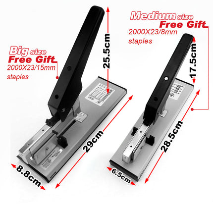 Heavy Duty Big Size Stepler With Free 2000x23/15 Steples Office Stationary.